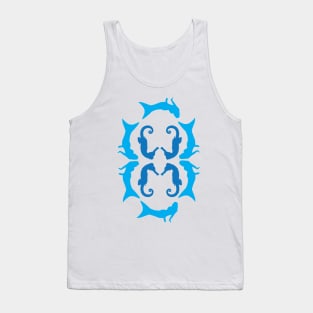 Mermaids seahorses 3 Tank Top